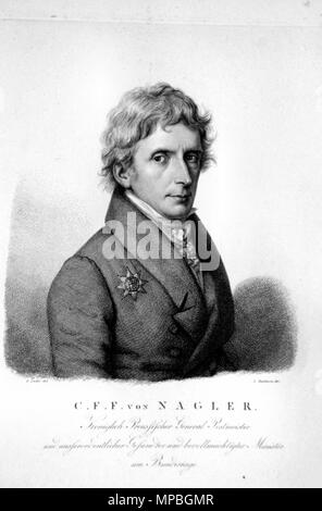 OLYMPUS DIGITALKAMERA. Deutsch: Karl Ferdinand Friedrich von Nagler, Kupferstich von Ludwig Buchhorn / Friedrich Johann Gottlieb Lieder. 17. September 2008 (original Upload Datum). Ludwig Buchhorn, Friedrich Johann Gottlieb Lieder, Foto: Peter Geymayer 758 Karl Ferdinand Friedrich von Nagler Stockfoto