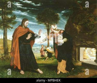 Noli Me Tangere unbekannt. Möglicherweise 1526 - 28. 932 Noli me tangere (1524); Hans Holbein der Jüngere Stockfoto