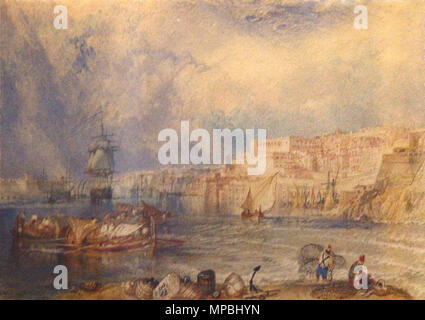 Maler: JMW Turner (1775 - 1851) Mittel: Malta Lage: das Nationalmuseum der Schönen Künste, Valletta, Malta Malta 847 Malta-Turner - 24042008 Stockfoto