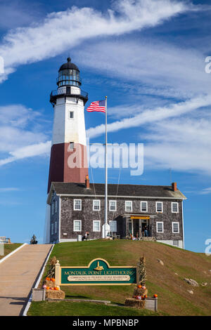 Montauk Point Lighthouse, Long Island, New York Stockfoto