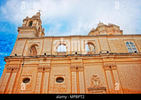 St-Paul-Kathedrale in Mdina, Malta Insel Stockfoto