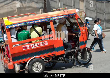 Motor Dreirad, Cagayan de Oro, Philippinen Stockfoto