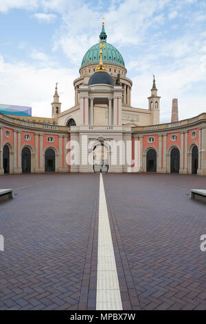 31. August 2017, Potsdam, Deutschland, Fortunaportal gewölbten Eingang zum historischen Marktplatz, 31. August 2017, © Peter SPURRIER, Stockfoto