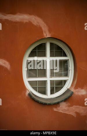 31. August 2017, Potsdam, Deutschland. Runden Fenstern Frontansicht des CafŽ im Filmmuseum Studio Babelsberg. © Peter SPURRIER, Stockfoto