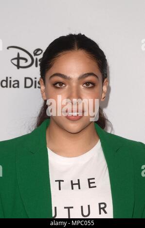 Burbank, CA. 20 Mai, 2018. Allegra Acosta in der Ankunftshalle für Disney ABC Studios und 570.000 internationalen Upfronts, die Walt Disney Studios Los, Burbank, CA - 20. Mai 2018. Credit: Priscilla Grant/Everett Collection/Alamy leben Nachrichten Stockfoto