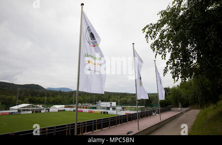 22. Mai 2018, Italien, Eppan: Das große Training Feld auf dem Trainingsgelände im Sportzentrum Rungg. Die deutsche Fußball-Nationalmannschaft für die Weltmeisterschaft 2018 in Russland bereiten auf ihr Trainingslager in der Nähe von Bozen von 23. Mai bis 07. Juni 2018. Foto: Christian Charisius/dpa Stockfoto