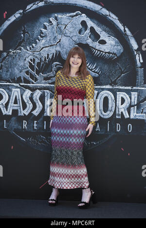 Madrid, Madrid, Spanien. 22. Mai, 2018. Bryce Dallas Howard besucht "Jurassic Welt: Gefallene Königreich" Photocall in Bologna Hotel in Madrid, Spanien Credit: Jack Abuin/ZUMA Draht/Alamy leben Nachrichten Stockfoto