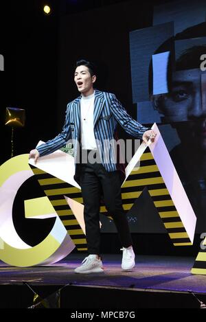 Taipei. 22. Mai, 2018. Stau Hsiao nahmen an der Pressekonferenz bekannt, dass er die 29 Golden Melody Auszeichnungen in Taipei, Taiwan, China host wird am 22. Mai 2018. (Foto durch TPG) Credit: TopPhoto/Alamy leben Nachrichten Stockfoto