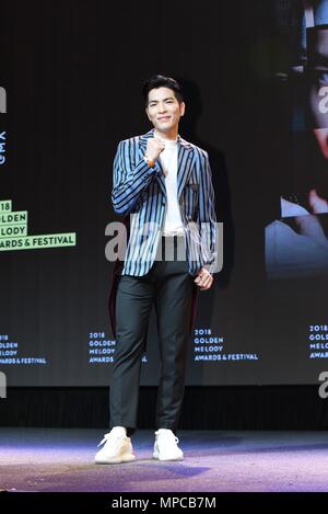 Taipei. 22. Mai, 2018. Stau Hsiao nahmen an der Pressekonferenz bekannt, dass er die 29 Golden Melody Auszeichnungen in Taipei, Taiwan, China host wird am 22. Mai 2018. (Foto durch TPG) Credit: TopPhoto/Alamy leben Nachrichten Stockfoto