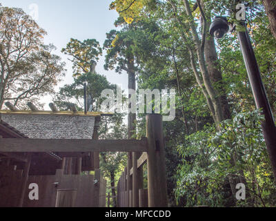 Sicherheit Kamera bei Taka-no-miya untergeordnete Schrein, Geku, Ise Jingu, Mie, Japan Stockfoto