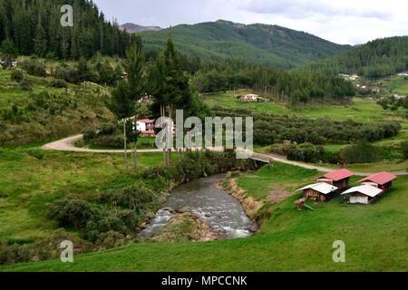 GRANJA PORCON-evangelischen Kooperativen - Departement Cajamarca PERU Stockfoto