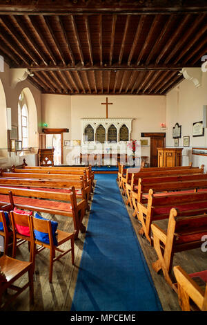 Der Sailor Innenraum der Kirche auf den Hafen von Ramsgate, Kent mit Backbord und Steuerbord leuchtet Stockfoto