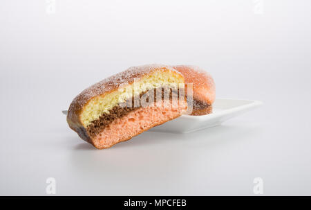 Donut oder Zucker Donut auf einem Hintergrund Stockfoto