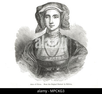 Anna von Kleve, vierte Frau von König Heinrich VIII. Stockfoto