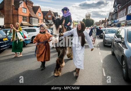 Marlborough Gemeinschaft Passion Play, Wiltshire 2017 15/04/17. Stockfoto