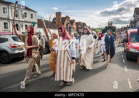 Marlborough Gemeinschaft Passion Play, Wiltshire 2017 15/04/17. Stockfoto