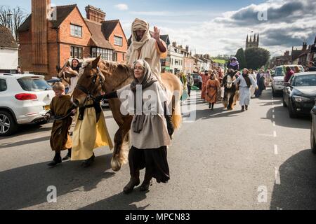 Marlborough Gemeinschaft Passion Play, Wiltshire 2017 15/04/17. Stockfoto