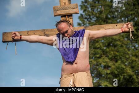 Marlborough Gemeinschaft Passion Play, Wiltshire 2017 15/04/17. Stockfoto