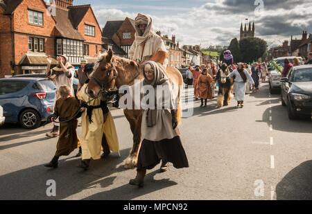 Marlborough Gemeinschaft Passion Play, Wiltshire 2017 15/04/17. Stockfoto