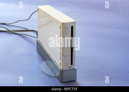 Nintendo Wii Spielekonsole. Stockfoto