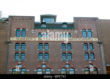 Amsterdam, Niederlande, 10. Oktober 2015: Heiniken Brauerei in Amsterdam Stockfoto