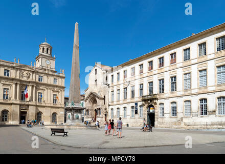 Platzieren Sie De La Republique, Arles, Provence, Frankreich Stockfoto