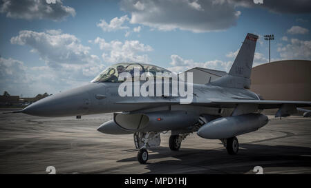 Pete Hegseth, Fox News Contributor, besuche die 138 Fighter Wing, loslösung 1, auf Ellington Field, TX, Jan. 1, 2017. Hegseth met mit 138 Operationen Gruppe Personal, vor seiner Incentive Reise in einer F-16 Fighting Falcon, um voll für die Erfahrung des Fliegens in einem Kampfjet vorbereitet zu sein. (U.S. Air National Guard Foto von Tech. Sgt. Zeichnete A. Egnoske) Stockfoto