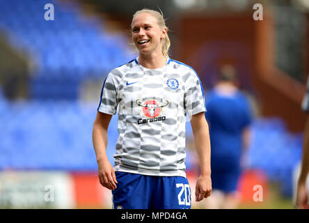 Chelsea Damen Jonna Andersson während der FA WSL eine Übereinstimmung in Prenton Park, werben. Stockfoto