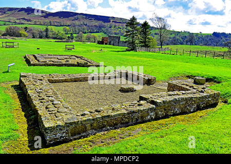 Vindolanda Fort und Museum Northumberland römische Tempel Stockfoto