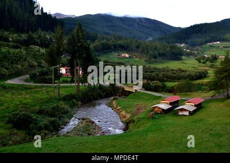 GRANJA PORCON-evangelischen Kooperativen - Departement Cajamarca PERU Stockfoto