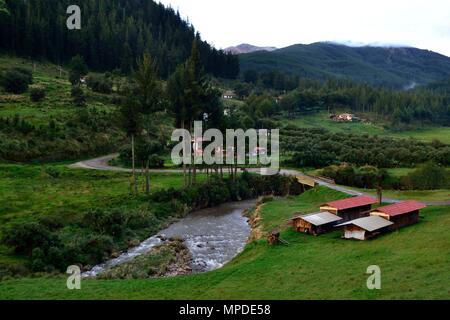 GRANJA PORCON-evangelischen Kooperativen - Departement Cajamarca PERU Stockfoto