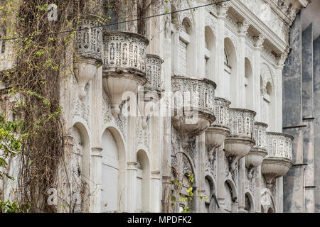 Altbau Fassade in der Casco Viejo in Panama City - historische Architektur Stockfoto