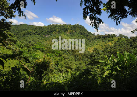 Bandarban, Bangladesch - Oktober 01, 2010: Die Landschaft Blick auf Bandarban ist als eines der attraktivsten Reiseziele in Bangladesch angesehen. Stockfoto