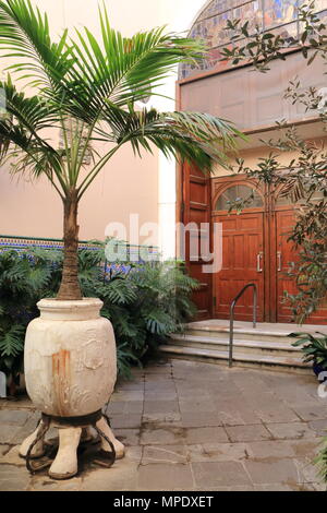 Schöne außendekoration einer Kapelle in Gibraltar Stockfoto