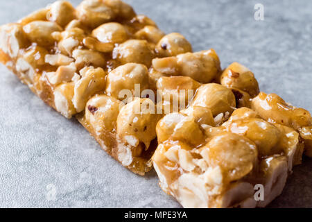 Organische Mutter Bar mit Honig keine Glukose. Energy Bar Stockfoto