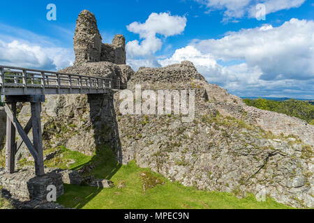 Montgomery Schloss, Powys, Wales, Europa. Stockfoto