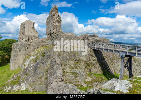 Montgomery Schloss, Powys, Wales, Europa. Stockfoto