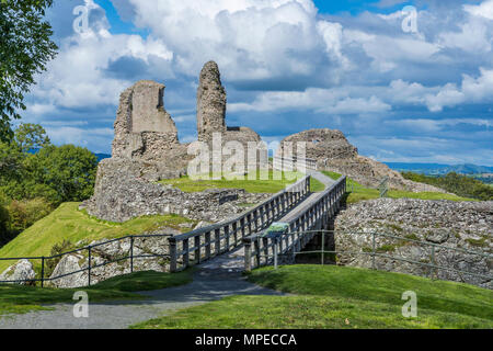 Montgomery Schloss, Powys, Wales, Europa. Stockfoto