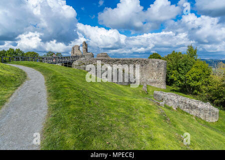 Montgomery Schloss, Powys, Wales, Europa. Stockfoto