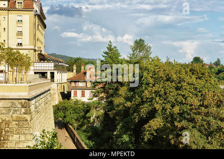 Bern, Schweiz - 31. August 2016: bundesterrasse Bern, Schweiz. Von Bundesterrasse gesehen Stockfoto