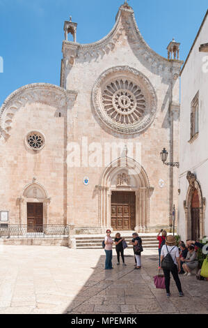 Die Kathedrale in Ostuni, Apulien, Italien Stockfoto