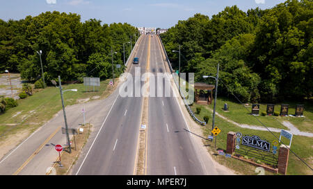 Edmund Pettus Bridge, Selma, Alabama, USA Stockfoto