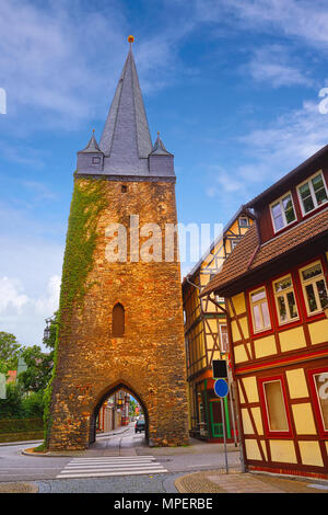 Turm Westerntorturm Wernigerode im Harz Deutschland Sachsen Stockfoto