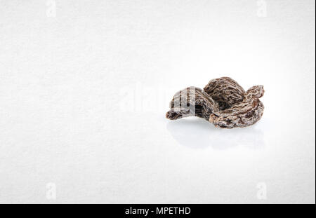 Getrocknet gesalzen Pfirsich oder Chinesischen getrocknete Pflaume auf einem Hintergrund Stockfoto