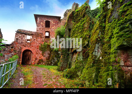 Burg Hohnstein Ruine im Harz Neustadt an Deutschland Stockfoto