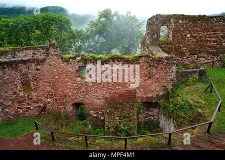 Burg Hohnstein Ruine im Harz Neustadt an Deutschland Stockfoto