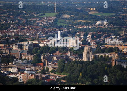 Bristol University Luftaufnahme Stockfoto