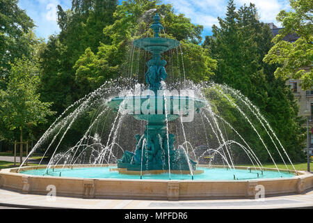 Englischer Garten Brunnen in Geneve Genf Schweiz Stockfoto