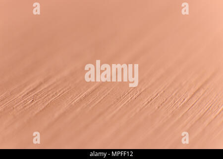 Malte Pfirsich Holz Textur Hintergrund. Detaillierte Fasern Makro Nahaufnahme. Stockfoto