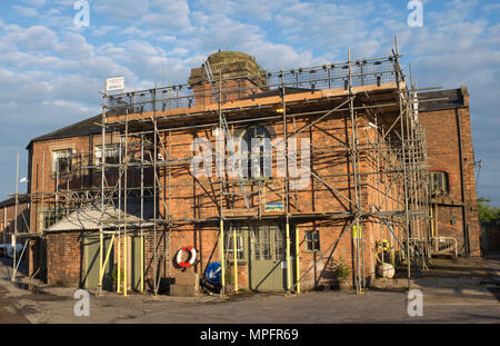 Neilsen's Bootswerft in Gloucester Docks Stockfoto